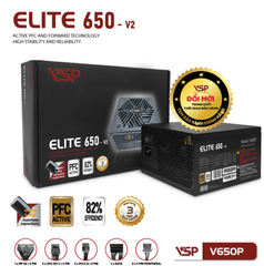 Nguồn VSP Elite V650P-V2 650W - Bh 24 tháng