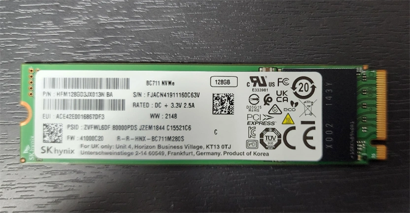 SSD NVMe SK Hynix BC711 128GB Tm