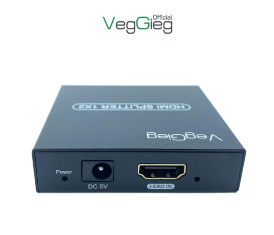 Bộ chia HDMI 1 Ra 2 Veggieg V-HD06 - Bh 12 tháng