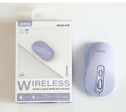 Chuột Không Dây JEDEL WD138 Tím - Bh 12 tháng