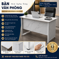 Bàn Văn Phòng Mặt bàn 60cm×120cm x75cm