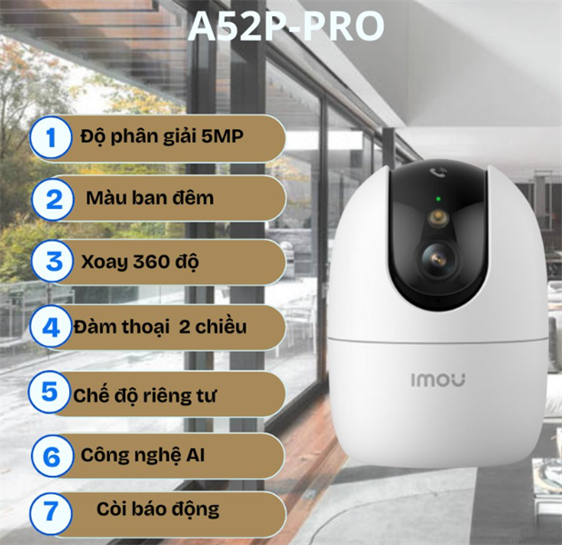 Camera IMOU IPC-A52P-PRO - Bh 24 tháng