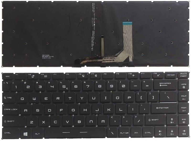 KEY MSI GS65 ZIN LED 7 MÀU - BH 06 THÁNG