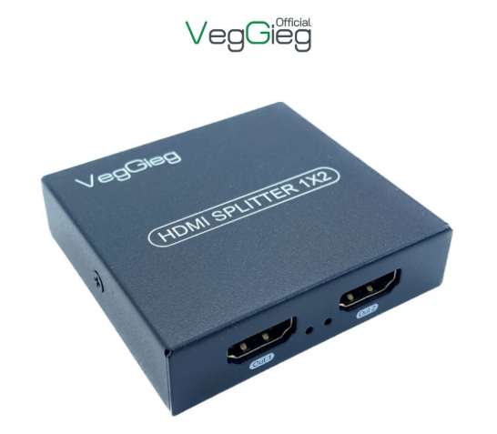 Bộ chia HDMI 1 Ra 2 Veggieg V-HD06 - Bh 12 tháng