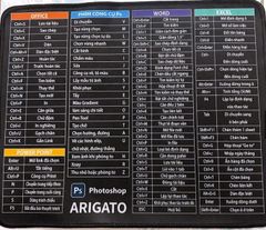 Lót Chuột Phím Tắt Văn Phòng ARIGATO Size 30 - 25cm