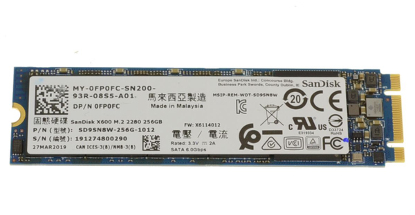 SSD X600 SanDisk M2 Sata 256GB Tm