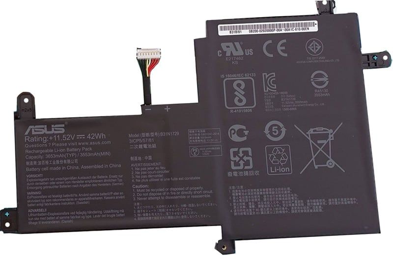 PIN ASUS B31N1729 3CELL ZIN - BH 06 THÁNG