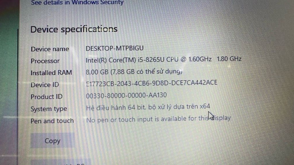 Dell Latitude 3400| Cpu i5-8265U| Ram 8GB| NVMe 256GB| màn hình 14.0″ FHD