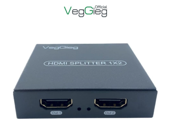 Bộ chia HDMI 1 Ra 2 Veggieg V-HD06 - Bh 12 tháng