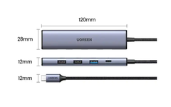 Hub Type C 5 in 1 Ugreen CM478 - Bh 12 tháng