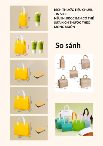  TÚI GIỮ NHIỆT Trơn  (Mua từ 250 túi) 