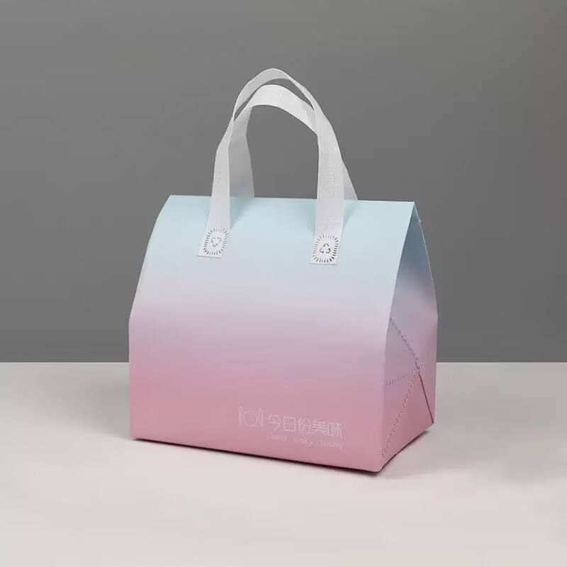  Combo 10 Túi giữ nhiệt cao cấp pastel gradient – Quai vải chắc chắn, sang trọng T26-083 