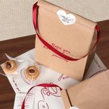  10 TÚI ĐỰNG BÁNH QUY GIẤY KRAFT CHỐNG DẦU (30x15x10CM) -  T26-084 