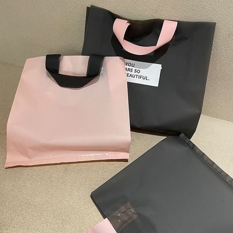  COMBO 10 Túi tote hồng hạc bằng nhựa nhiều size không ra màu T26-082 