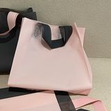  COMBO 10 Túi tote hồng hạc bằng nhựa nhiều size không ra màu T26-082 