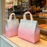  Combo 10 Túi giữ nhiệt cao cấp pastel gradient – Quai vải chắc chắn, sang trọng T26-083 