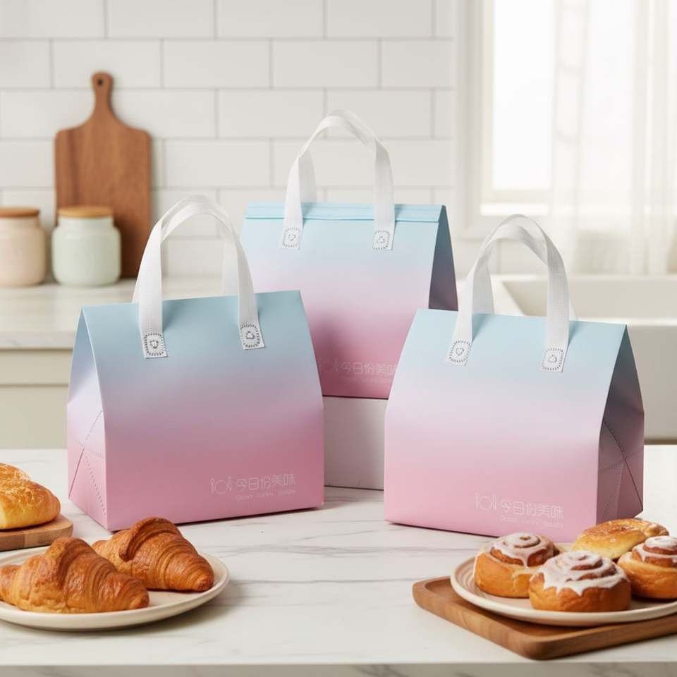  Combo 10 Túi giữ nhiệt cao cấp pastel gradient – Quai vải chắc chắn, sang trọng T26-083 