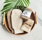  Combo 2 Găng tay tắm tẩy tế bào chết họa tiết ngẫu nhiên (2 chiếc)  - D26-039 