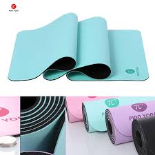  Thảm tập Yoga PVC in hình thể thao LIVEUP - Màu xanh dương (173cm) - Q25-0009 