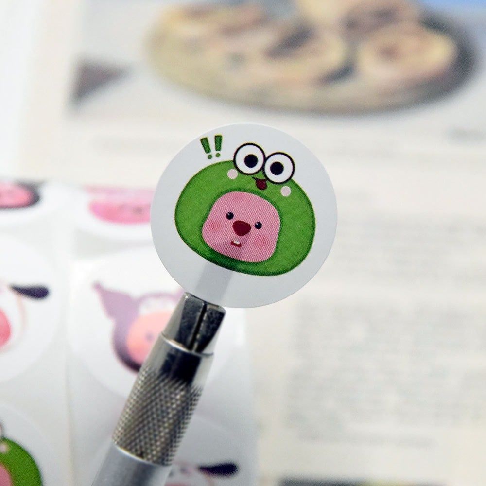  [GIAO HÀNG 7-25 NGÀY] COMBO 50 Cuộn 500 Sticker 2.5CM hình vuông Thank you dán niêm phong túi giấy, hộp bánh handmade, tem dán thiệp, hộp quà tặng Q1693 