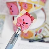  [GIAO HÀNG 7-25 NGÀY] COMBO 50 Cuộn 500 Sticker 2.5CM hình vuông Thank you dán niêm phong túi giấy, hộp bánh handmade, tem dán thiệp, hộp quà tặng Q1693 