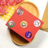  [GIAO HÀNG 7-25 NGÀY] COMBO 50 Cuộn 500 Sticker 2.5CM hình vuông Thank you dán niêm phong túi giấy, hộp bánh handmade, tem dán thiệp, hộp quà tặng Q1693 