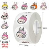  [GIAO HÀNG 7-25 NGÀY] COMBO 50 Cuộn 500 Sticker 2.5CM hình vuông Thank you dán niêm phong túi giấy, hộp bánh handmade, tem dán thiệp, hộp quà tặng Q1693 