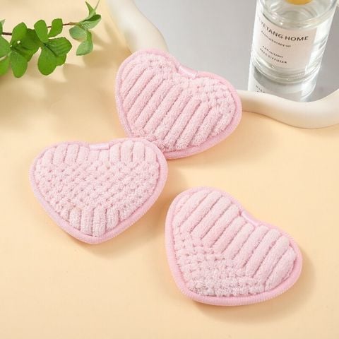  COMBO 20 miếng Bông Tẩy Trang bỏ túi du lịch tiện lợi bằng sợi vải bông tẩy trang lười mềm mại hai mặt hình trái tim PK1684 (ORDER) 