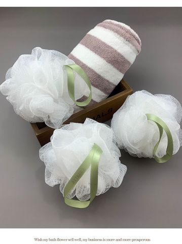  [ORDER]  COMBO 20 Bông tắm tạo bọt nhà tắm 2 màu kích thước lớn phù hợp vệ sinh cơ thể hàng ngày PK250003 