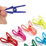  COMBO 100 Kẹp quần áo thép không gỉ đa năng nhiều màu kích thước 5.5CM PK1296 [ORDER] 