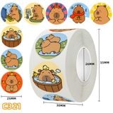  [GIAO HÀNG 7-25 NGÀY] COMBO 50 Cuộn 500 Sticker 2.5CM hình vuông Thank you dán niêm phong túi giấy, hộp bánh handmade, tem dán thiệp, hộp quà tặng Q1693 