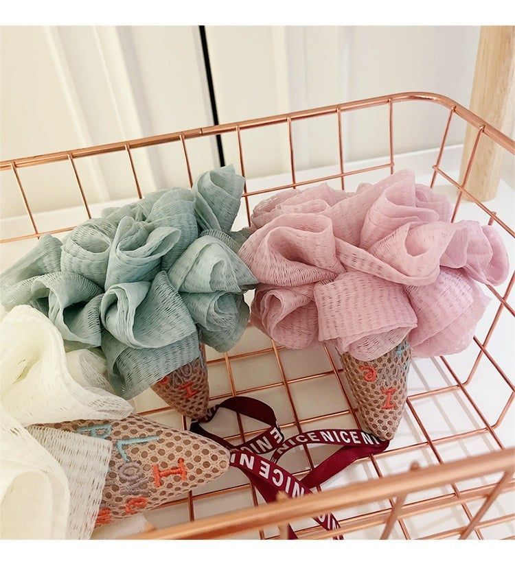  [GIAO HÀNG 7-25 NGÀY] COMBO 20 Bông tắm tạo bọt nhà tắm 2 màu kích thước lớn phù hợp vệ sinh cơ thể hàng ngày PK1717 