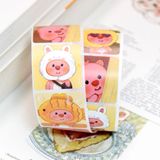 [GIAO HÀNG 7-25 NGÀY] COMBO 50 Cuộn 500 Sticker 2.5CM hình vuông Thank you dán niêm phong túi giấy, hộp bánh handmade, tem dán thiệp, hộp quà tặng Q1693 