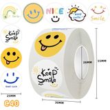  [GIAO HÀNG 7-25 NGÀY] COMBO 50 Cuộn 500 Sticker 2.5CM hình vuông Thank you dán niêm phong túi giấy, hộp bánh handmade, tem dán thiệp, hộp quà tặng Q1693 