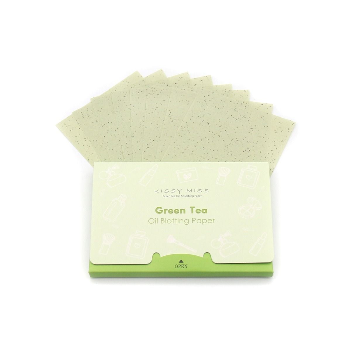  10 TỆP giấy thấm dầu (100 tờ mỗi tệp) chiết xuất từ ​​hạt lanh dành cho bạn gái Giấy thấm dầu cho da mặt PK954 (ORDER) 