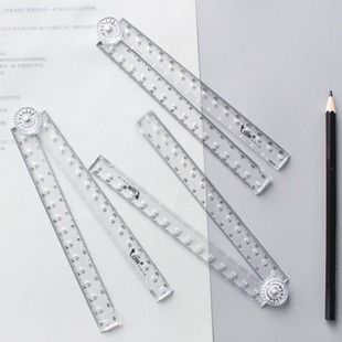  20 Thước kẻ gập đôi 30CM trong suốt hình lăng trụ tam giác độc đáo PK1412 [ORDER] 