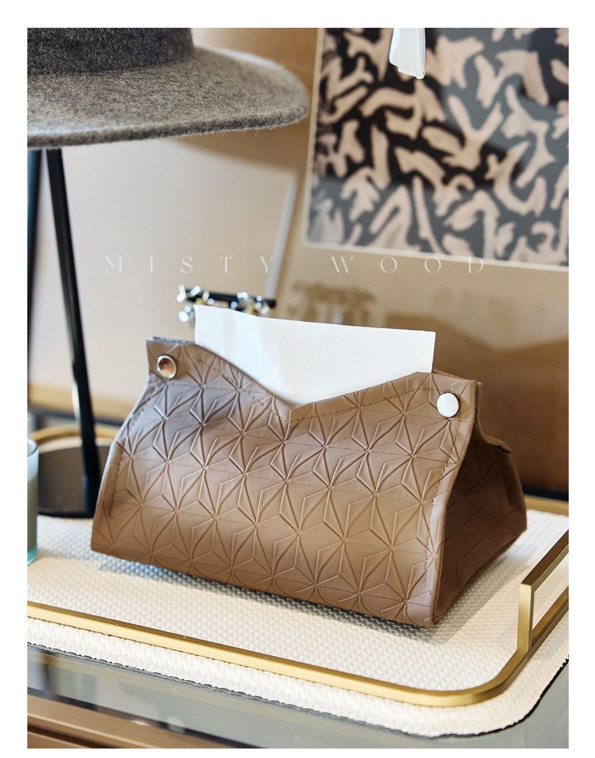  COMBO 20 Hộp đựng khăn giấy bằng da PU chống thấm nước PK1511 [GIAO HÀNG 7-25 NGÀY] 