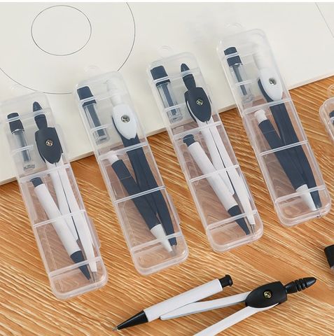  [GIAO HÀNG 7-25 NGÀY]  10 Bộ hoặc 20 bộ comba, đồ dùng vẽ hình tròn bằng thép đi kèm lõi thay tiện lợi PK1409 