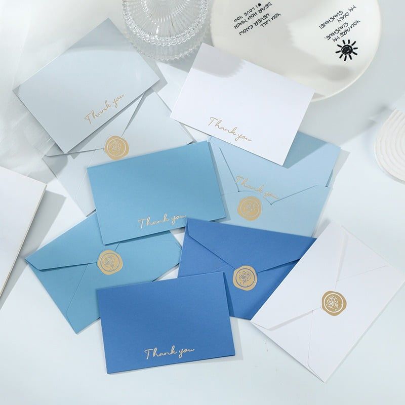  [GIAO HÀNG 7-25 NGÀY] 50 Phong bì kèm nhãn dán Niêm Phong 16*11.7cm màu hồng dùng đựng thiệp chúc mừng, Thiệp Mời Đám Cưới Đính Hôn Lãng Mạn Q1741 