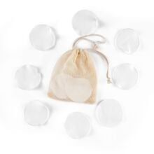  COMBO 20 miếng Bông Tẩy Trang kèm túi du lịch Găng tay tẩy trang ngón tròn có thể giặt được bằng nước tẩy trang bằng bông tre PK1684 (ORDER) 