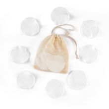  COMBO 20 miếng Bông Tẩy Trang kèm túi du lịch Găng tay tẩy trang ngón tròn có thể giặt được bằng nước tẩy trang bằng bông tre PK1684 (ORDER) 