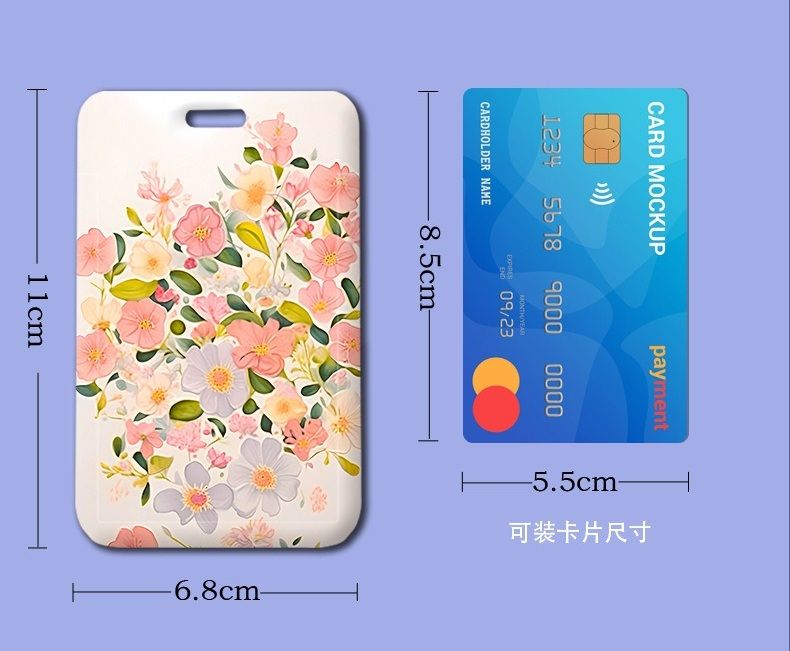  [GIAO HÀNG 7-24 NGÀY] COMBO 20 Thẻ đeo, móc khóa gắn hình 11x7cm, họa tiết hoạt hình đáng yêu, mang theo đi học đi làm tiện lợi PK1195 