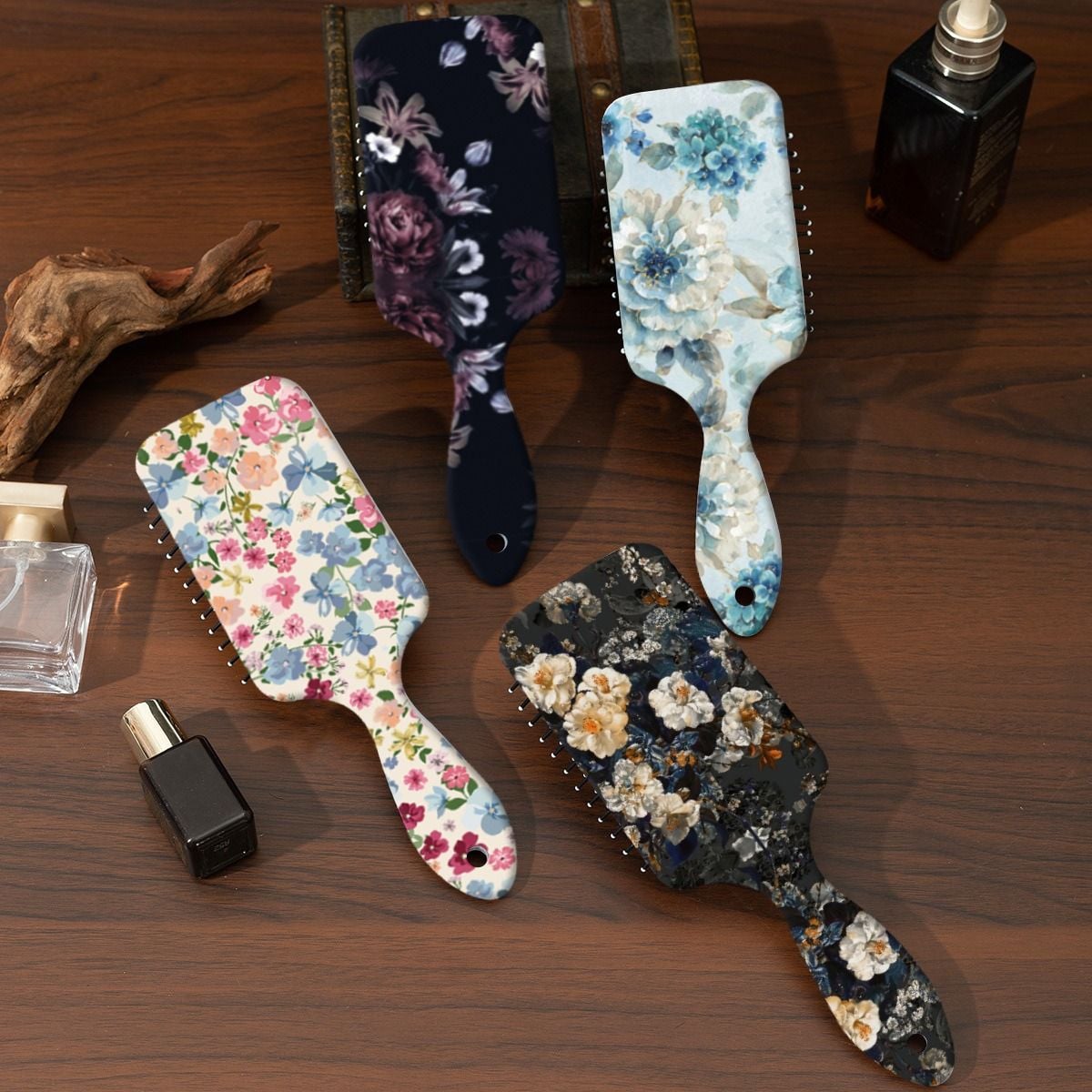  [ORDER] Combo 10 chiếc Lược chải tóc, lược massage chủ đề floral PK250005 