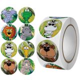  [GIAO HÀNG 7-25 NGÀY] COMBO 50 Cuộn 500 Sticker 2.5CM hình vuông Thank you dán niêm phong túi giấy, hộp bánh handmade, tem dán thiệp, hộp quà tặng Q1693 