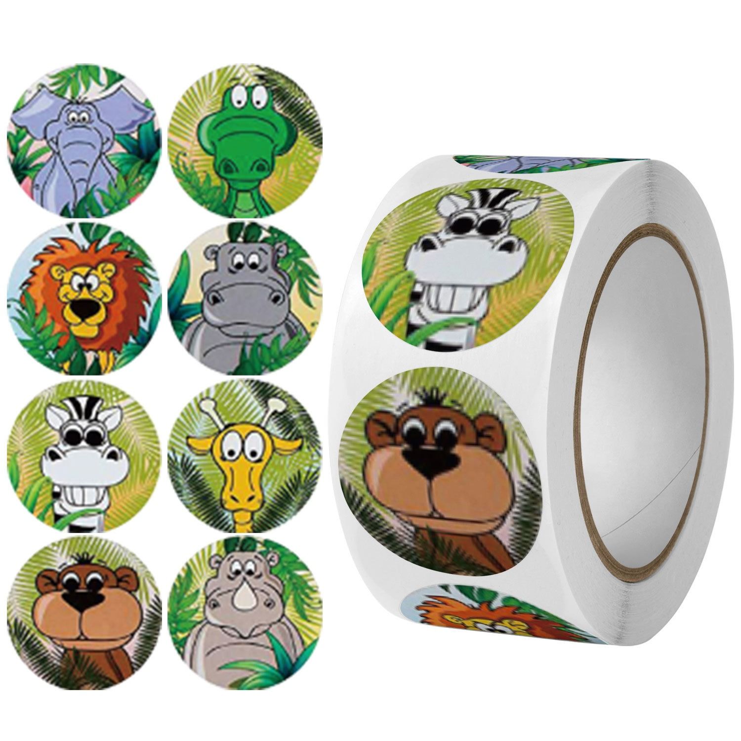  [GIAO HÀNG 7-25 NGÀY] COMBO 50 Cuộn 500 Sticker 2.5CM hình vuông Thank you dán niêm phong túi giấy, hộp bánh handmade, tem dán thiệp, hộp quà tặng Q1693 