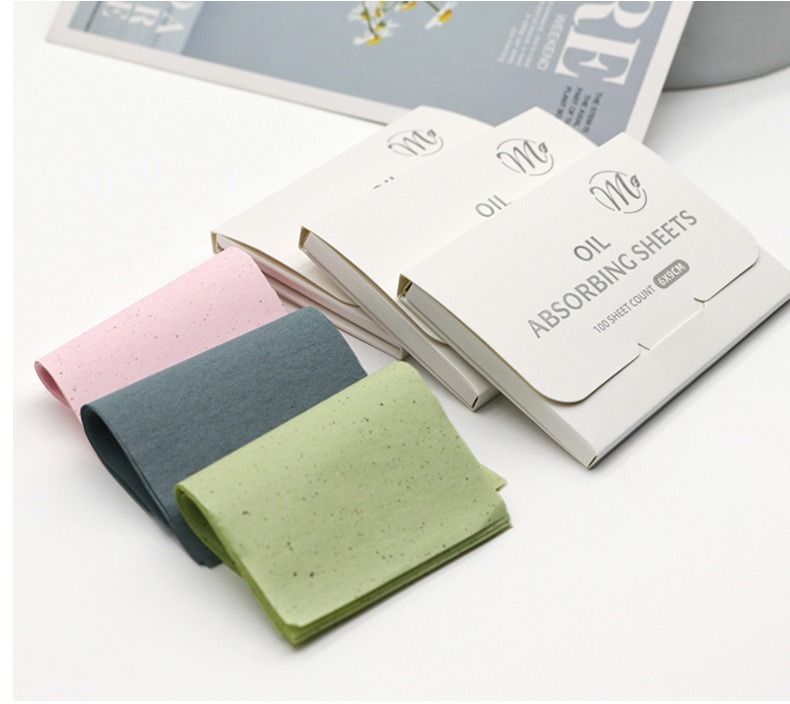  10 TỆP giấy thấm dầu (100 tờ mỗi tệp) chiết xuất từ ​​hạt lanh dành cho bạn gái Giấy thấm dầu cho da mặt PK954 (ORDER) 