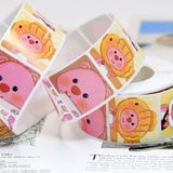  [GIAO HÀNG 7-25 NGÀY] COMBO 50 Cuộn 500 Sticker 2.5CM hình vuông Thank you dán niêm phong túi giấy, hộp bánh handmade, tem dán thiệp, hộp quà tặng Q1693 