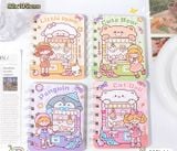  [GIAO HÀNG 7-25 NGÀY] COMBO 100 CUỐN Sổ tay mini lò xo chủ đề báo hồng, kích thước 10.5 X 8.5 CM PK634 