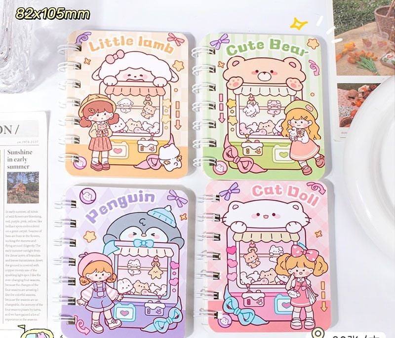  [GIAO HÀNG 7-25 NGÀY] COMBO 100 CUỐN Sổ tay mini lò xo chủ đề báo hồng, kích thước 10.5 X 8.5 CM PK634 