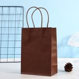  Combo 10c Túi giấy kraft dập nổi, túi đựng bánh, túi đựng đồ tráng miệng, túi đựng trà sữa mang đi, túi quà tặng, túi xách cao cấp 